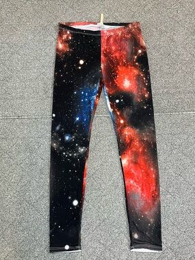 K Too Multicolor Leggings Womens Size Large Space Made In USA